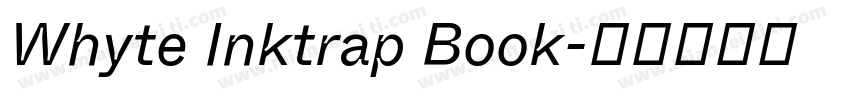 Whyte Inktrap Book字体转换